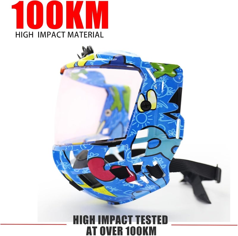 GY Hockey Full Shield Visor Junior Ice Hockey Helmet Full Face Protection Visor Youth Anti-Scratch/Anti-Fog - Image 2